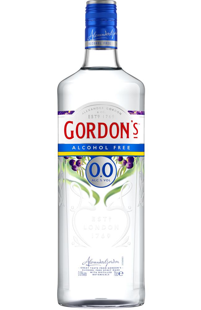 A 700ml bottle of Gordons London non-alcoholic gin costs $37.99 at Dan Murphy’s.