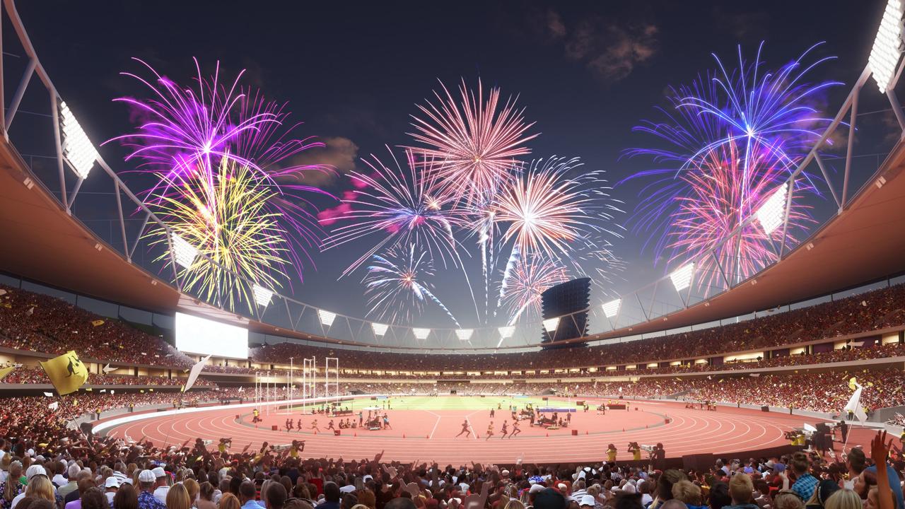 Artist impression of the proposed Gabba redevelopment. Picture: Supplied