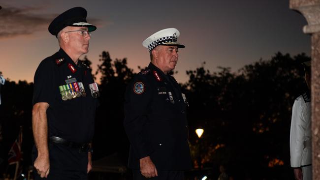 109 years after the Gallipoli landings, Territorians gather in Darwin City to reflect on Anzac Day. Picture: Pema Tamang Pakhrin