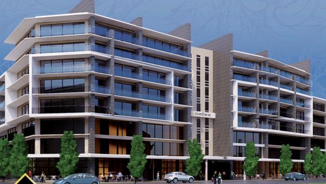 The original plan for the Emperor Living project in Mawson Lakes. Picture: Supplied by Pelligra Group