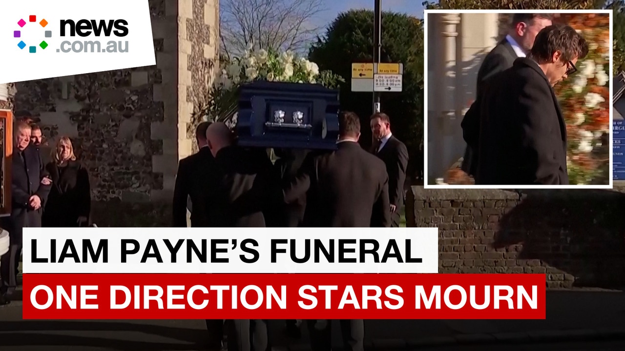 One Direction stars arrive to Liam's funeral