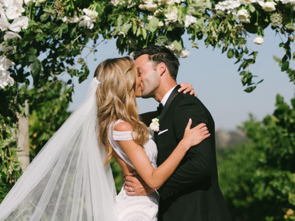 Nadia Coppolino and Jimmy Bartel’s wedding day. Picture: Supplied