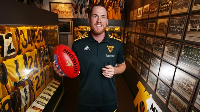 Roughead announced as Hawthorn’s captain for the 2017 season. Picture: Michael Klein