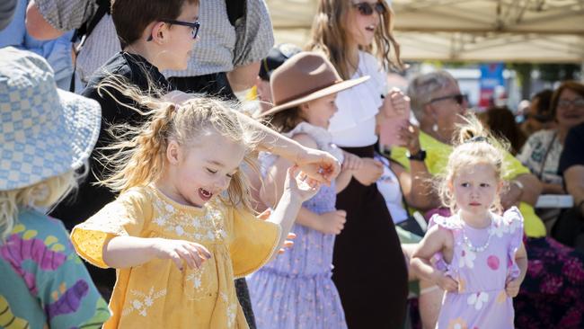 Stella Direen 2 dances at Festa Italia, North Hobart. Picture: Chris Kidd