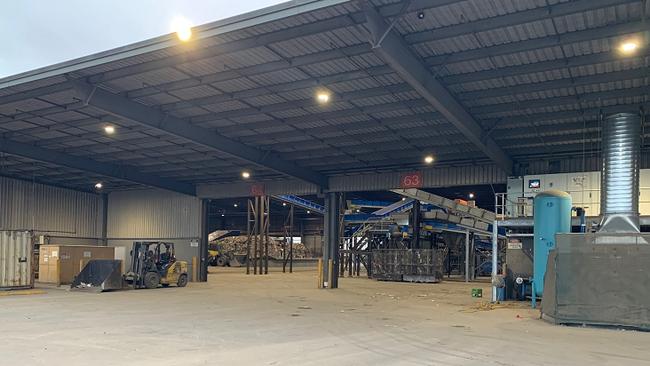 After photos of a Laverton recycling plant. Picture: Supplied