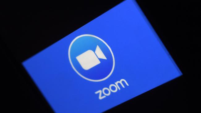 The Zoom app logo. Picture: AFP