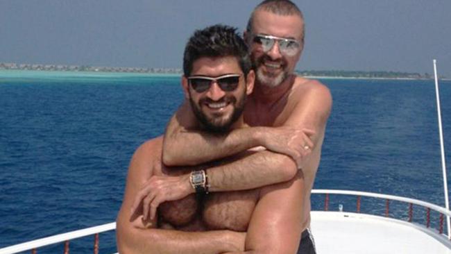 George Michael and Fadi Fawaz. Picture: Twitter