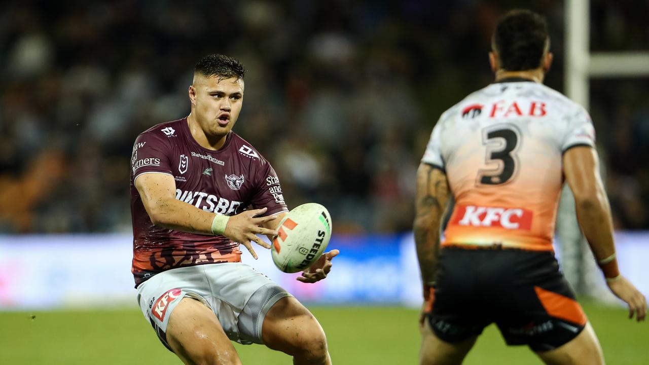 Schuster struggled against the Tigers. Picture: NRL Photos