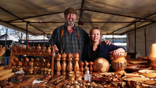 Justin and Linda Fry of Salamanca Woodcraft. Picture: NIKKI DAVIS-JONES