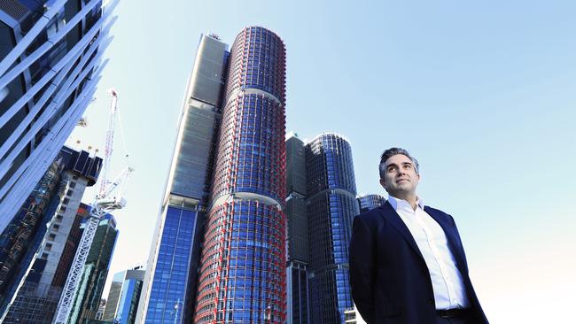 Lendlease CEO Tony Lombardo has flagged that the company will step up annual production to $8bn annually. John Feder / The Australian