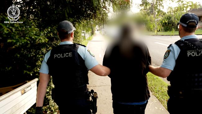 Officers attached to Wollongong Police District attended a unit in Murphys Avenue, Gywnneville, and arrested a 64-year-old man. Picture: NSW Police