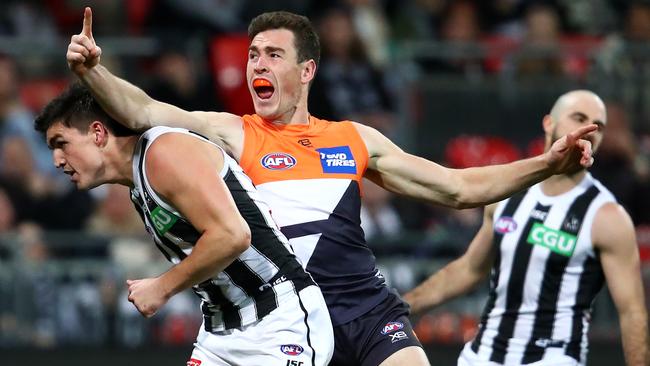 GWS forward Jeremy Cameron was at his brilliant best in the win over the Pies. Picture: Getty Images