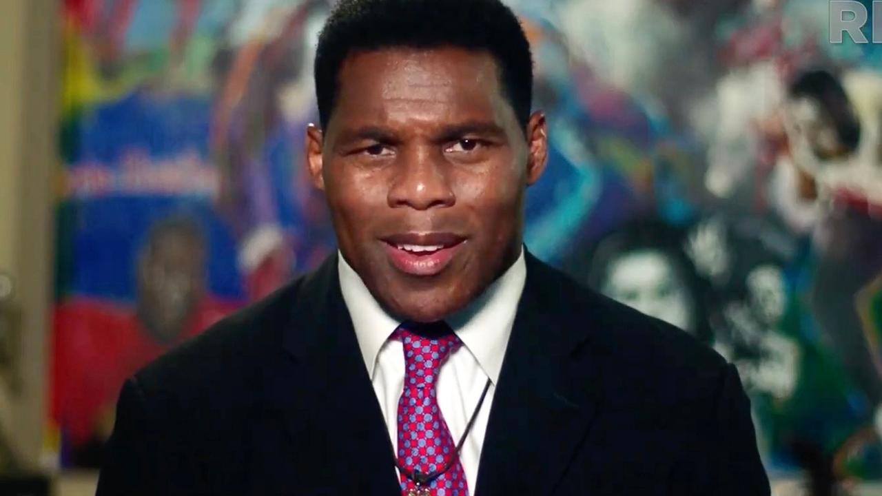 Retired football player Herschel Walker supports Trump. Picture: Republican National Convention/AFP