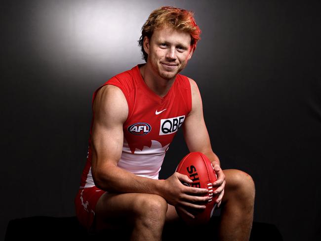 Callum Mills has been named as the Swans’ stand-alone captain for the 2024 season. Picture: Phil Hillyard