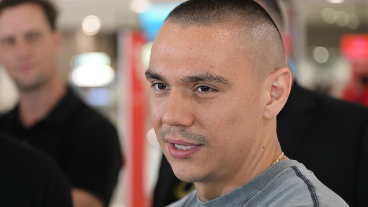 29 January, 2024. Sydney NSW. Boxer Tim Tszyu at Sydney airport departures. Photo: No Limit Boxing / Supplied