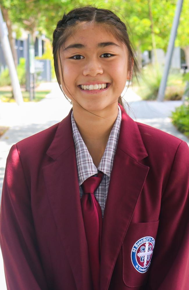 Cecille Miranda, school captain, St Benedict's College. Picture: Contributed