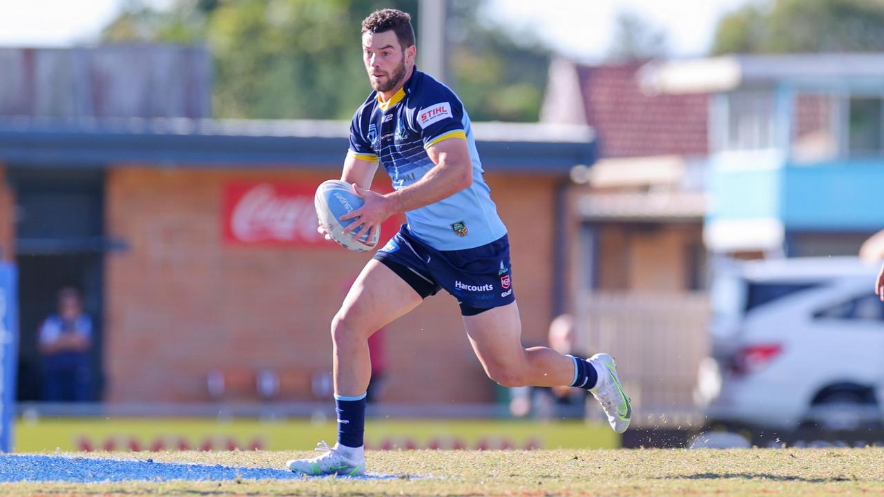 Connor Broadhurst goes on the attack for Norths Devils. Photo: Alan Drinnen