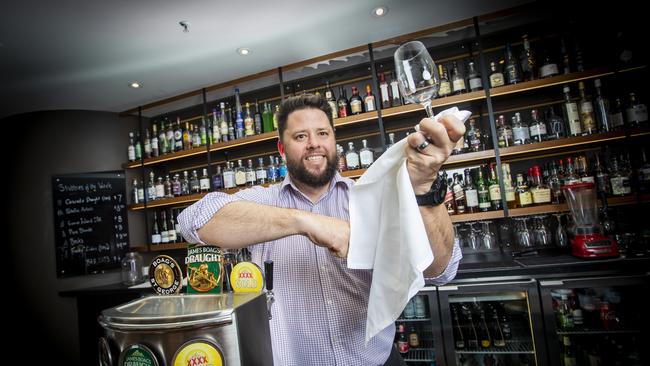 Old Woolstore Apartment Hotel property manager Ben Woodroffe excited to see travel restrictions easing. Picture: LUKE BOWDEN