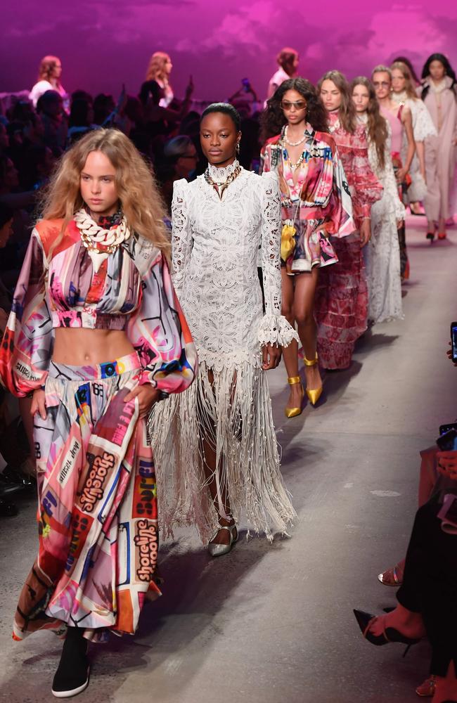 Zimmermann debuted its latest collection, ‘Wavelength’, in New York. Picture: AFP