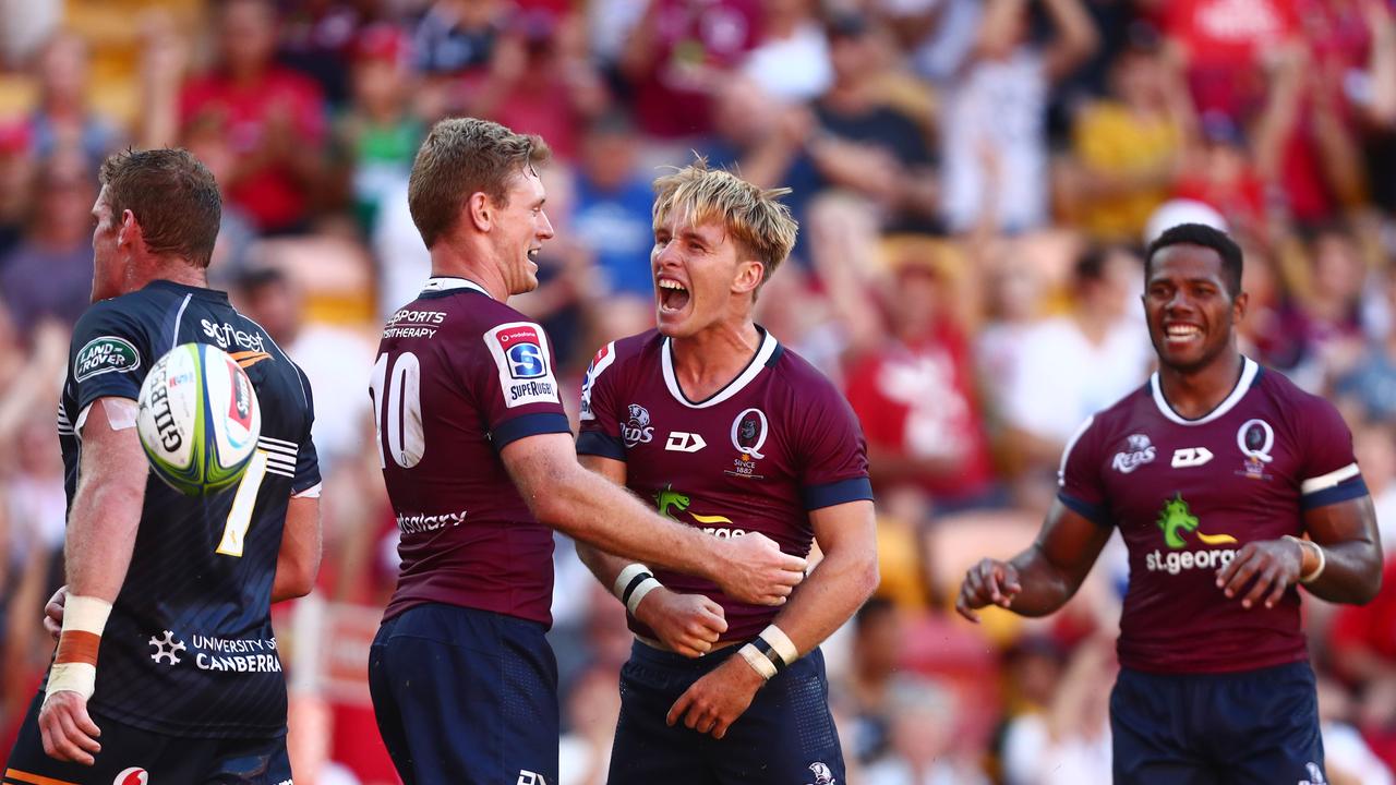 The Reds are celebrating back to back wins after smashing the Brumbies at home.