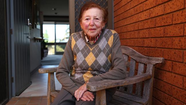 ‘I have lived through some very traumatic times’ ... Holocaust survivor Yvonne Engelman at her home in Maroubra, eastern Sydney, on Friday. Picture: Britta Campion