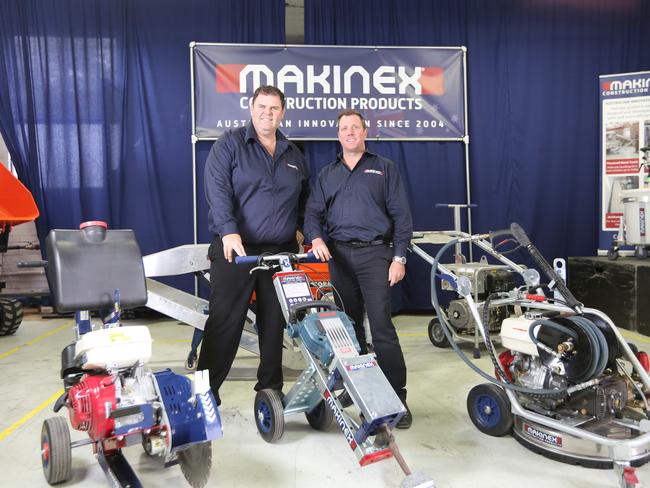 Paul Weaver and Rory Kennard, directors of Makinex, a privately owned Aussie company that specialises in designing and developing innovative new products / Picture: Bob Barker