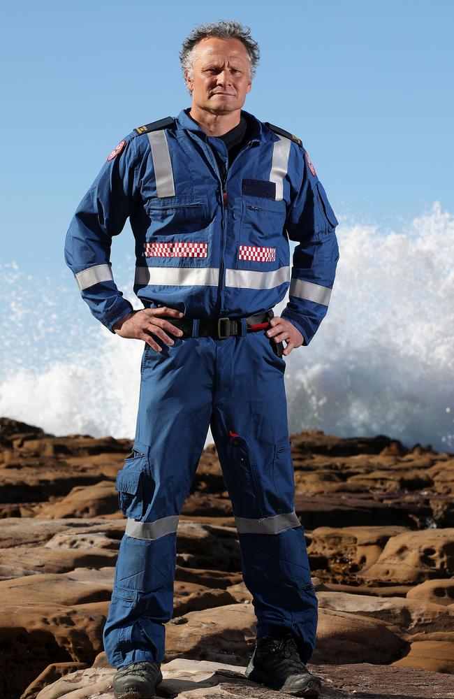 Critical care paramedic and Health Services Union delegate, Jeremy Veness is campaigning to get new flight suits for paramedics as they are too hot. Picture: David Swift