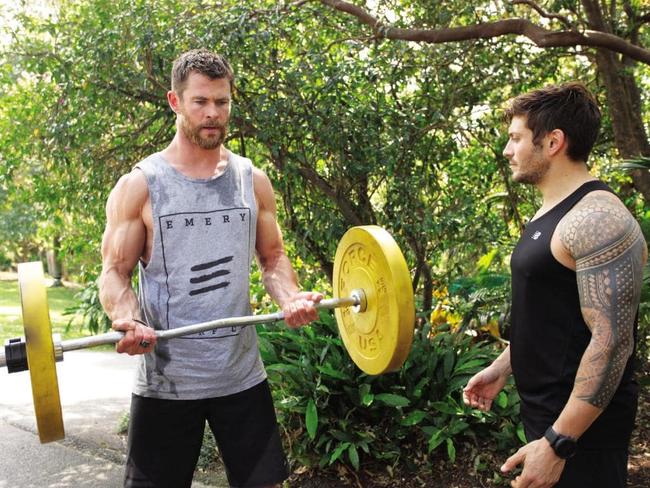 Luke Zocchi trains his mate and client Chris Hemsworth.