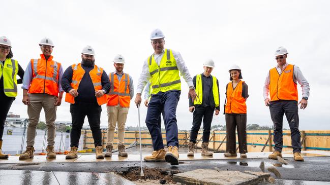 Work has started on the 12-month construction of the Pier Pavilion at Watermans Cove, Barangaroo.