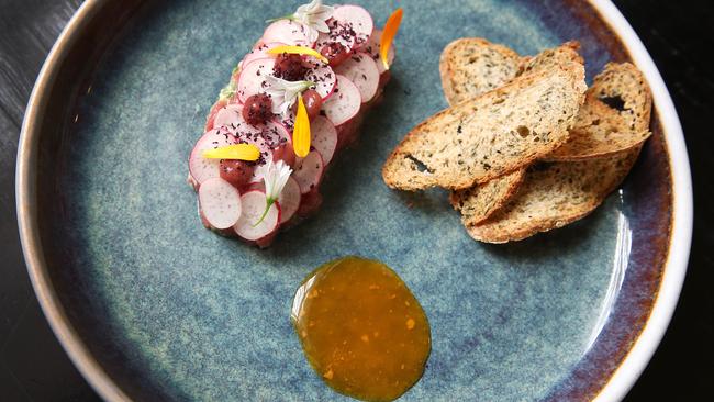 Provenance’s Aus-Japanese marriage is no happier than in this dish of wallaby tartare.