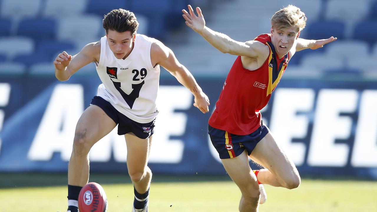 South Australia’s Dylan Stephens looms as a potential top ten draft pick. (Photo by Dylan Burns/AFL Photos via Getty Images)