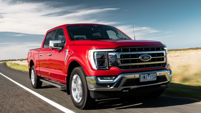 The Ford F150 feels right at home on the open road. Picture: Supplied.