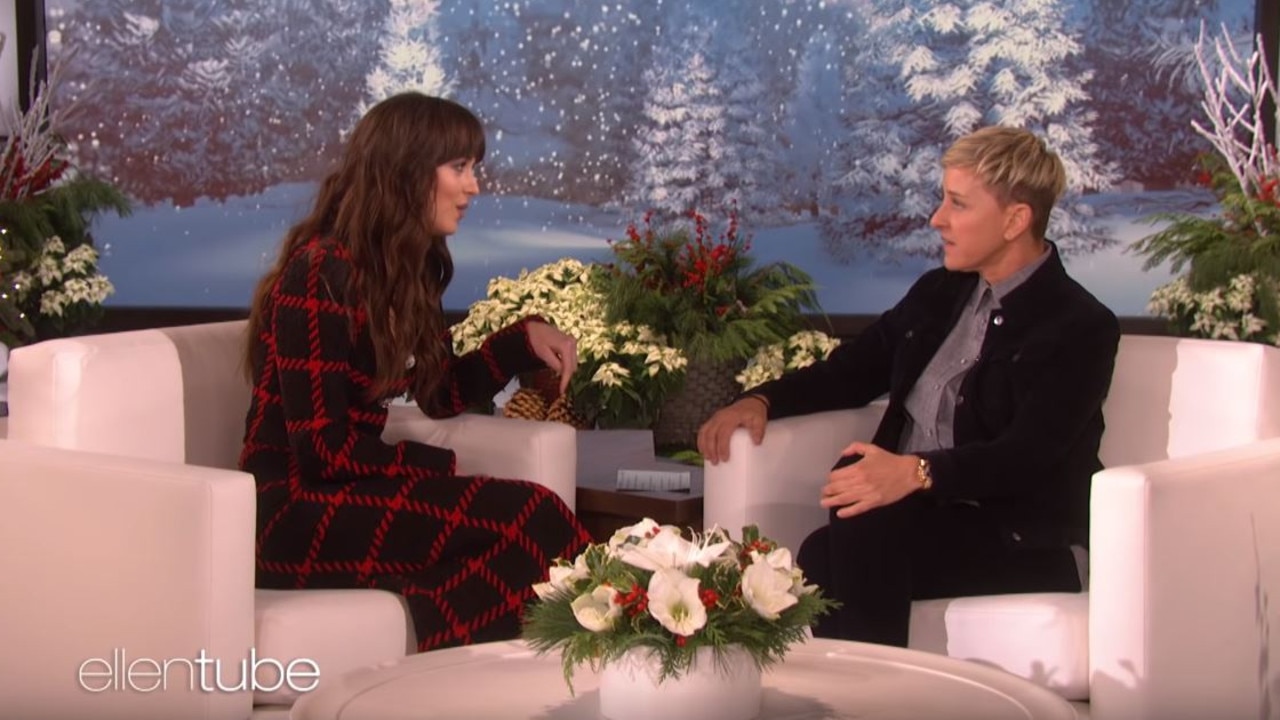 Ellen Degeneres Awkward Interview With Dakota Johnson Video The 