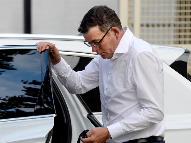 MELBOURNE, AUSTRALIA - NewsWire Photos MARCH 03, 2021: Victorian Premier Daniel Andrews arrives at Peninsula Health Community Mental Health Services in Frankston. Picture: NCA NewsWire / Andrew Henshaw