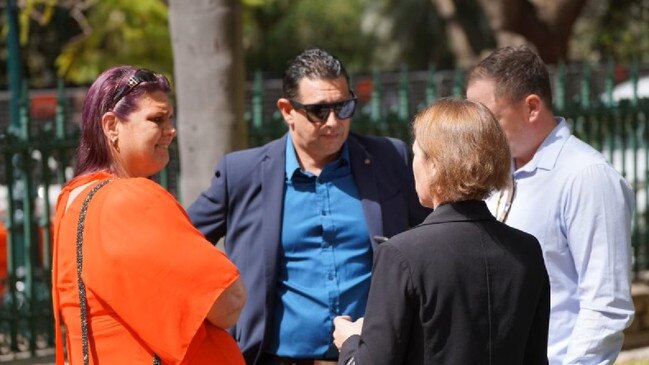 Redland victims of crime took their concerns to state parliament this week. Picture: Contributed