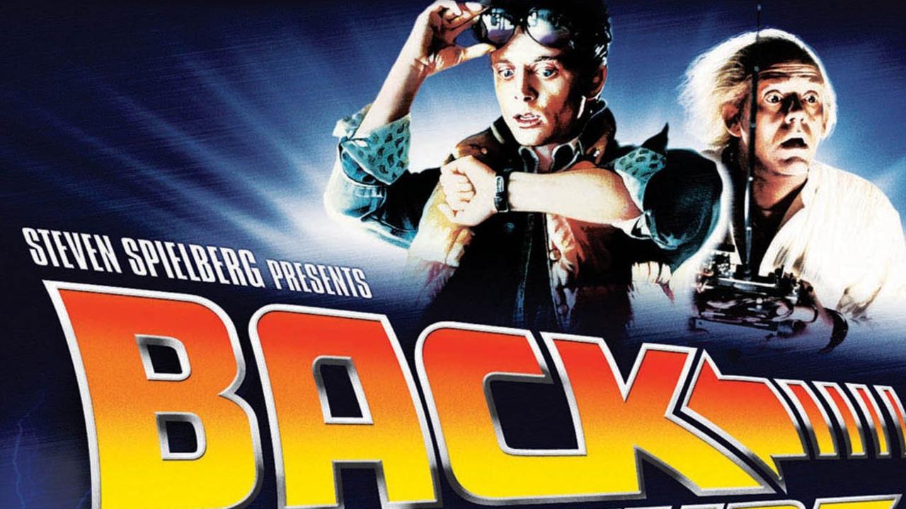 A poster for Spielberg’s Back To The Future. Picture: Supplied