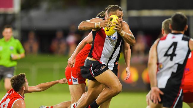 Waratah vs Southern Districts in the 2022-23 NTFL grand final. Picture PEMA TAMANG Pakhrin