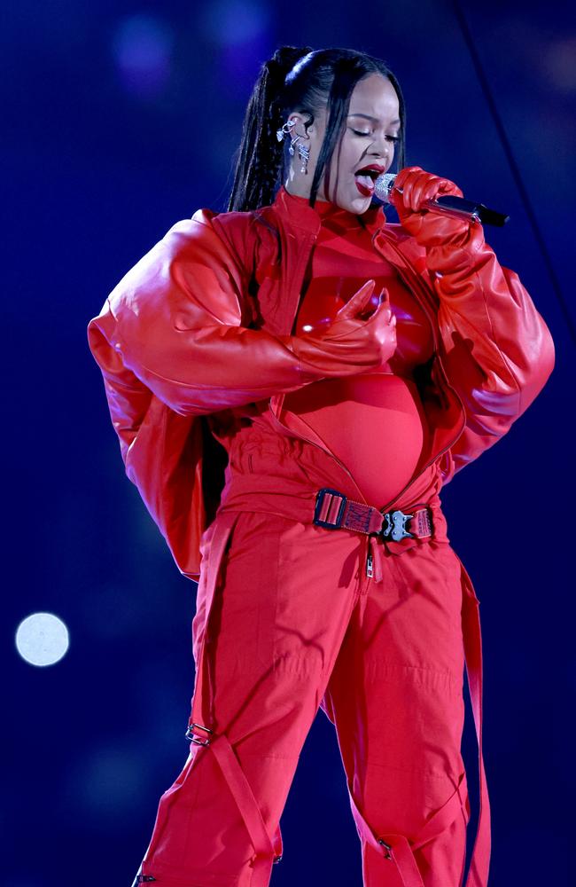 Here, we take a look back at some of the best half time performances of years passed. Rihanna surprised fans by announcing she was pregnant with her second baby during her half time performance in 2023. Picture: Gregory Shamus/Getty Images