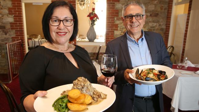 Teresa and Enzo Fazzari, the owners of Enzo's Ristorante. Photo: Stephen Laffer