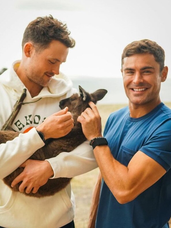 Zac Efron and brother Dylan Efron at Kangaroo Island Australia. Picture: zacefron/Instagram