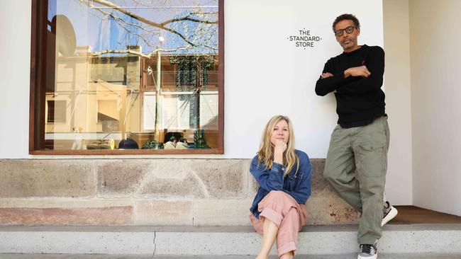 The Standard Store in Surry Hills owner Nicola Reindorf and husband Orlando says she has applied for JobSaver and the 2021 COVID-19 business grant and heard nothing. Picture: Ryan Osland.