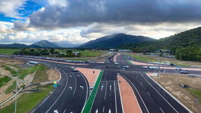 The southern approach of the completed Smithfield bypass is set to opened on Thursday, November 24 by Premier Annastacia Palaszczuk. Picture: Department of Transport and Main Roads