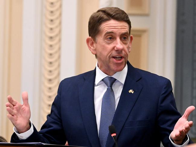 BRISBANE, AUSTRALIA - NewsWire Photos JUNE 14, 2024:  Deputy Premier of Queensland, Cameron DickCoverage from inside Queensland Parliament House in Brisbane for sitting day following the handing down of the 2024-25 state budget this week.Picture: NewsWire / John Gass