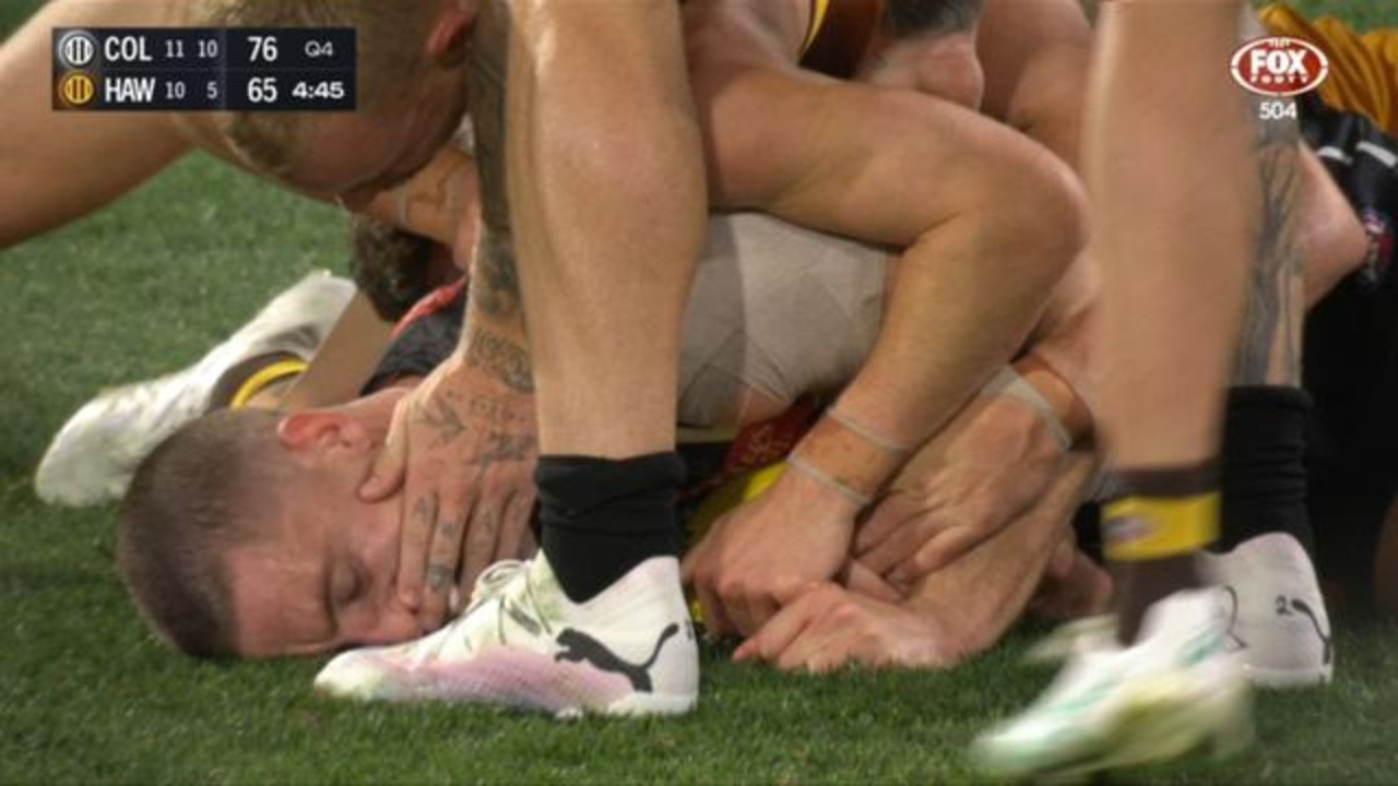 Nothing to see here. Photo: Fox Footy.