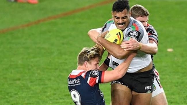 Jordan Mailata in action for South Sydney in Toyota Cup. Picture: Supplied