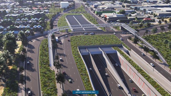 Artist impressions of the tunnels, which may form part of the Torrens-to-Darlington stretch of the North-South Corridor.