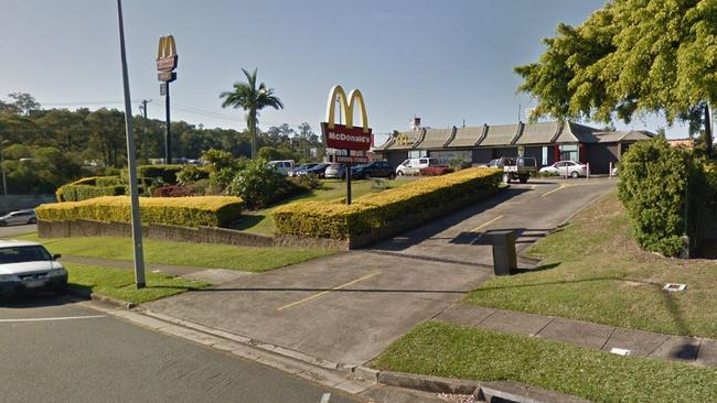 The McDonald's restaurant on Hinkler Dr in Nerang on the Gold Coast. Picture: Google Maps.