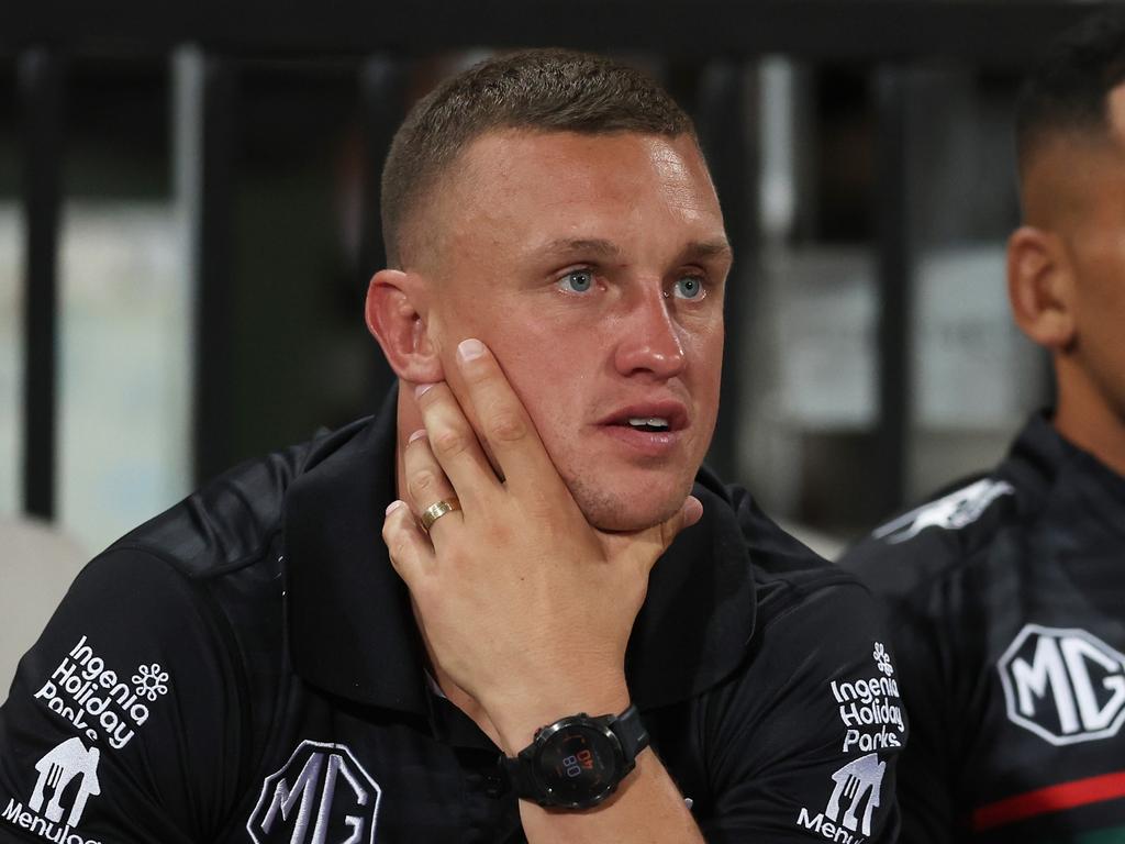 Jack Wighton looks on during the pre-season clash with the St George Illawarra Dragons. Picture: Getty Images