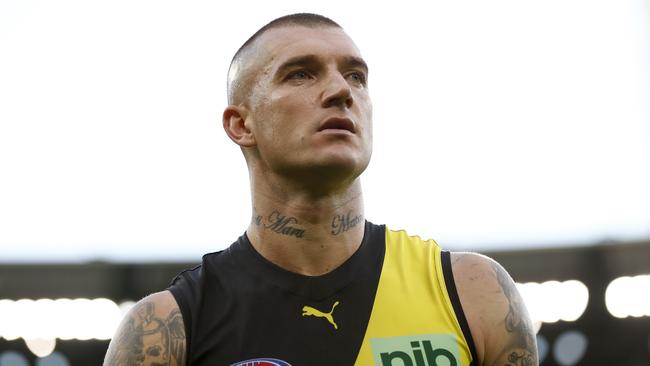 Dustin Martin has two more years to run on his Richmond contract. Picture: Darrian Traynor/AFL Photos/via Getty Images