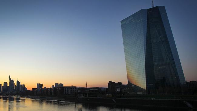 The headquarters of the European Central Bank in Frankfurt. Picture: AFP